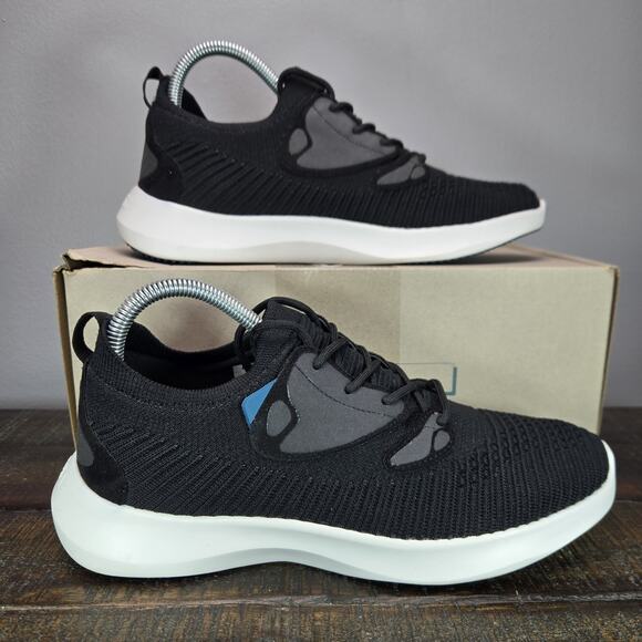 Vessi Everyday 2.0 Womens Size 8 Lace Up Waterproof Shoes Sneakers Black White